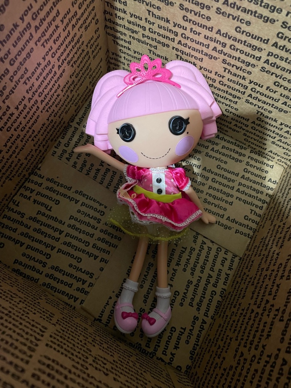 Pink Princess Fashion Doll with Tiara - Cute Pink Play Doll